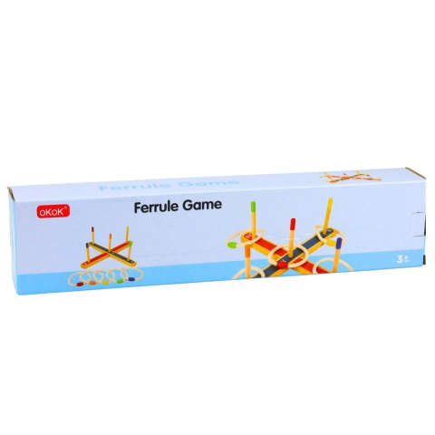 Gra Zręcznościowa Rzut Obręczami Drewniana Gra Rodzinna Z Punktacją LEAN Toys