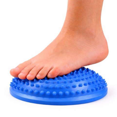 Półkula Sensoryczna Do Masażu Ćwiczeń Równowagi Niebieska 16 cm LEAN