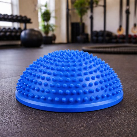 Półkula Sensoryczna Do Masażu Ćwiczeń Równowagi Niebieska 16 cm LEAN
