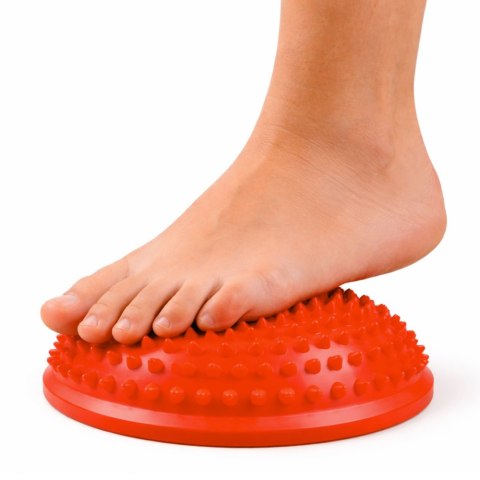 Półkula Sensoryczna Do Masażu Ćwiczeń Równowagi Pomarańczowa 16 cm LEAN