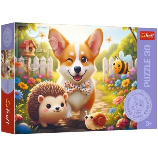 Puzzle - 30 - Dzień z Corgim - Trefl 18347 Trefl Puzzle