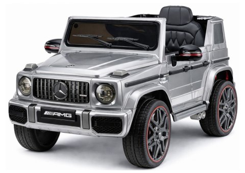 Auto Na Akumulator Mercedes AMG G 63 Srebrny Lakierowany LEAN CARS