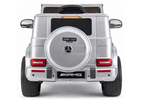 Auto Na Akumulator Mercedes AMG G 63 Srebrny Lakierowany LEAN CARS