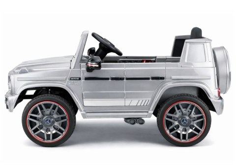 Auto Na Akumulator Mercedes AMG G 63 Srebrny Lakierowany LEAN CARS