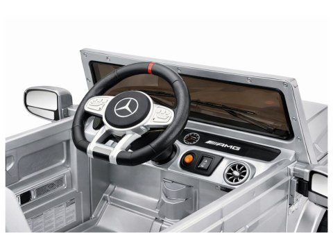 Auto Na Akumulator Mercedes AMG G 63 Srebrny Lakierowany LEAN CARS