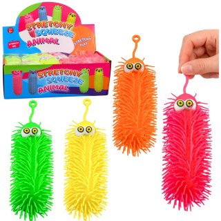 Gniotek Sensoryczny Do Odbijania Ściskania Stworek Z Frędzlami Świecący LED LEAN TOYS