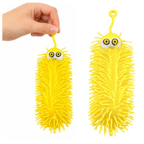 Gniotek Sensoryczny Do Odbijania Ściskania Stworek Z Frędzlami Świecący LED LEAN TOYS