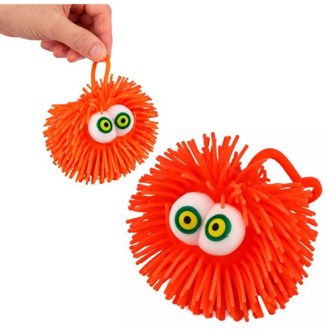 Piłka Z Oczami Gniotek Sensoryczny Do Odbijania Świecąca LED Mix Kolor LEAN TOYS