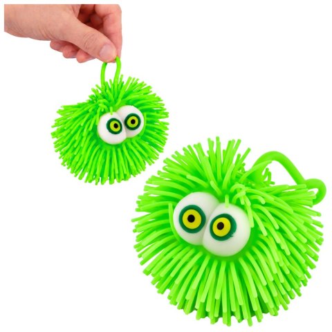 Piłka Z Oczami Gniotek Sensoryczny Do Odbijania Świecąca LED Mix Kolor LEAN TOYS