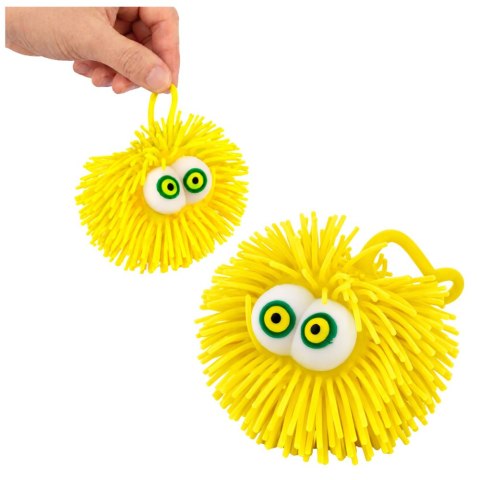 Piłka Z Oczami Gniotek Sensoryczny Do Odbijania Świecąca LED Mix Kolor LEAN TOYS