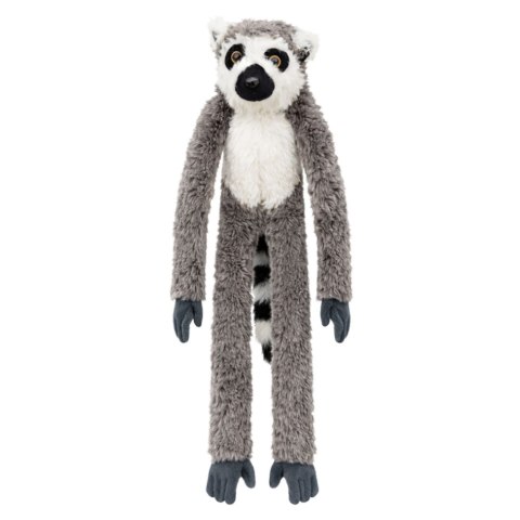 Pluszowa Maskotka Przytulanka Lemur Z Rzepami Do Zawieszenia Szary 35cm LEAN Toys