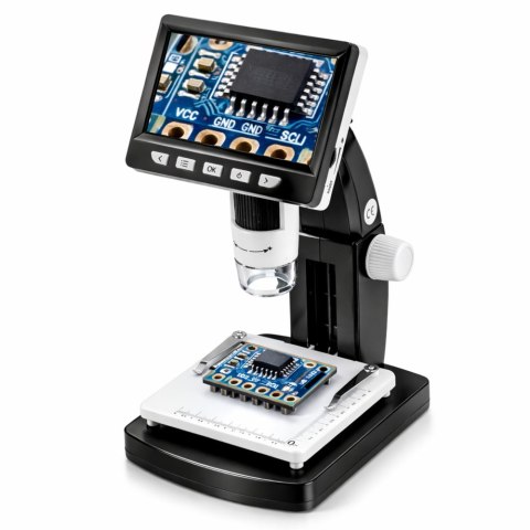 Mikroskop Cyfrowy Edukacyjny Ekran 4,3 Cala LCD USB LED Powiększenie 1000x LEAN Toys