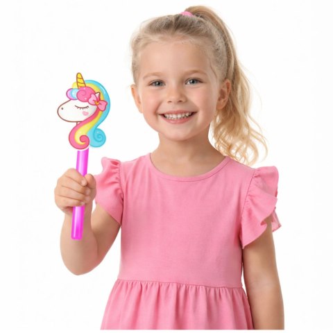 Różdżka Z Jednorożcem Fluorescencyjna Świecąca W Ciemnośći Neon Stick 25cm LEAN TOYS