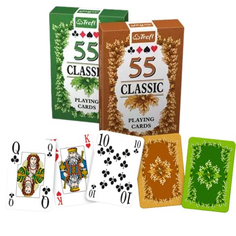 Karty do gry 55 listków Classic Trefl K14905 Trefl Gry