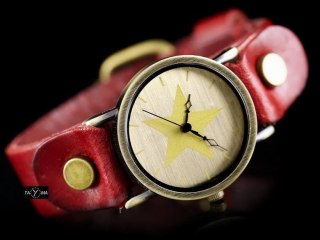 ZEGAREK DAMSKI TAYMA - RETRO PUNK 27 -czerwony (zx583a) Inny