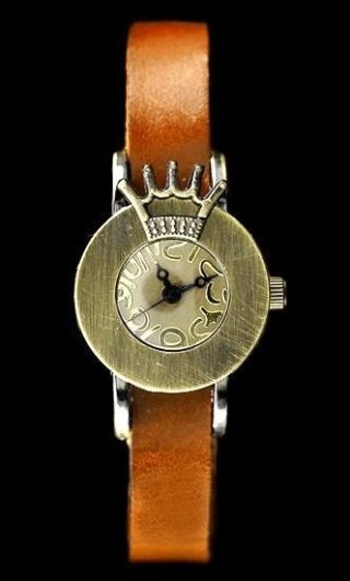 ZEGAREK DAMSKI TAYMA - RETRO PUNK 28 - camel (zx585e) Inny