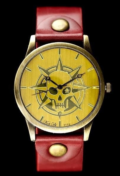 ZEGAREK DAMSKI TAYMA - RETRO PUNK 32 -czerwony (zx594b) Inny