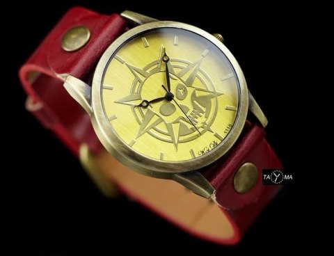 ZEGAREK DAMSKI TAYMA - RETRO PUNK 32 -czerwony (zx594b) Inny