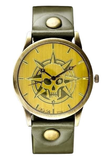 ZEGAREK DAMSKI TAYMA - RETRO PUNK 32 - oliwka (zx594c) Inny