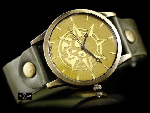 ZEGAREK DAMSKI TAYMA - RETRO PUNK 32 - oliwka (zx594c) Inny