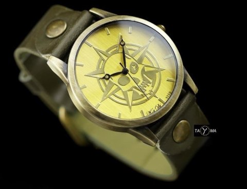 ZEGAREK DAMSKI TAYMA - RETRO PUNK 32 - oliwka (zx594c) Inny