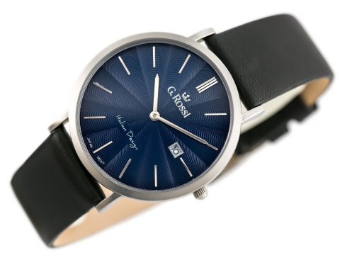 ZEGAREK MĘSKI G. ROSSI - 10853A - SLIM (zg184b) + BOX G. Rossi