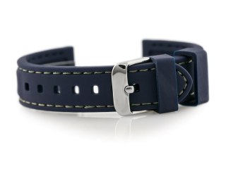 Pasek gumowy do zegarka 903N - przeszywany - 20mm Inny