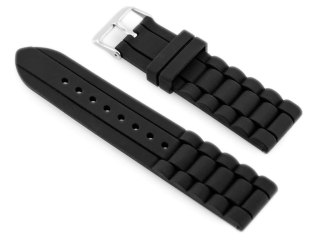 Pasek gumowy do zegarka 904B - karbowany - 22mm Inny