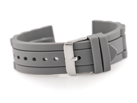 Pasek gumowy do zegarka 904T - karbowany - 20mm Inny