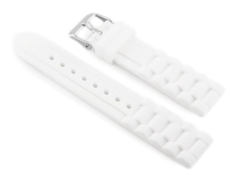 Pasek gumowy do zegarka 904W - karbowany - 20mm Inny