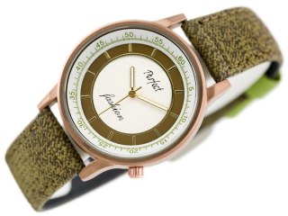ZEGAREK DAMSKI PERFECT A379 - olive (zp826c) Perfect