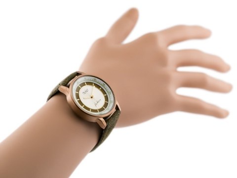 ZEGAREK DAMSKI PERFECT A379 - olive (zp826c) Perfect