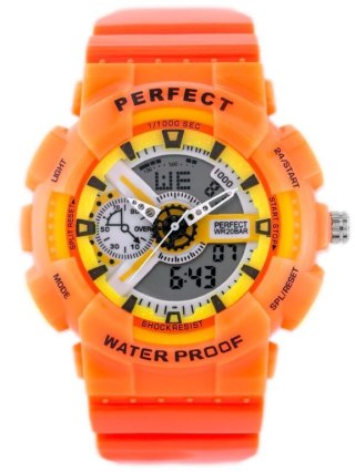 ZEGAREK MĘSKI PERFECT SHOCK (zp219f) - orange Perfect