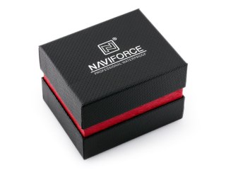 Prezentowe pudełko na zegarek - Naviforce - czarno-czerwone Naviforce