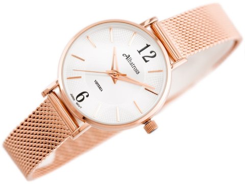 ZEGAREK DAMSKI ALBATROSS ABBC16 (za543e) rose gold / silver Albatross