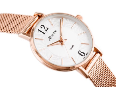 ZEGAREK DAMSKI ALBATROSS ABBC16 (za543e) rose gold / silver Albatross