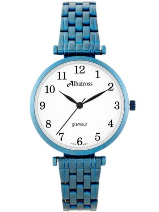 ZEGAREK DAMSKI ALBATROSS Glamour ABBB97 (za537d) blue/white Albatross