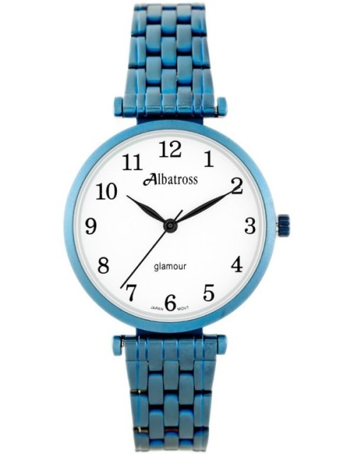 ZEGAREK DAMSKI ALBATROSS Glamour ABBB97 (za537d) blue/white Albatross