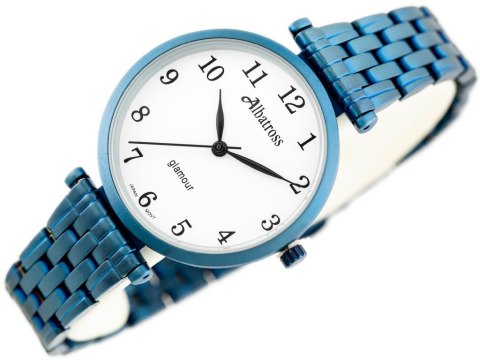 ZEGAREK DAMSKI ALBATROSS Glamour ABBB97 (za537d) blue/white Albatross