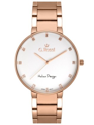 ZEGAREK G. ROSSI - 11155B2-3D3 (zg784e) r.gold + BOX G. Rossi