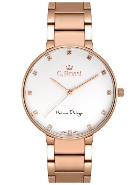ZEGAREK G. ROSSI - 11155B2-3D3 (zg784e) r.gold + BOX G. Rossi