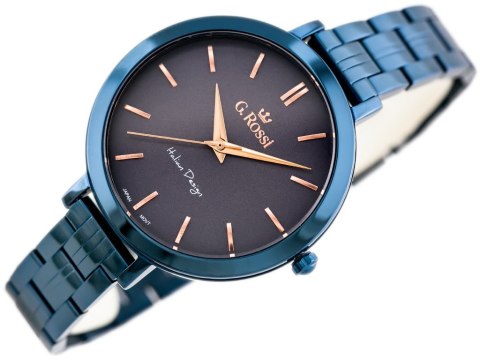 ZEGAREK G. ROSSI - 11389B-6F3 (zg787h) blue/violet + BOX G. Rossi