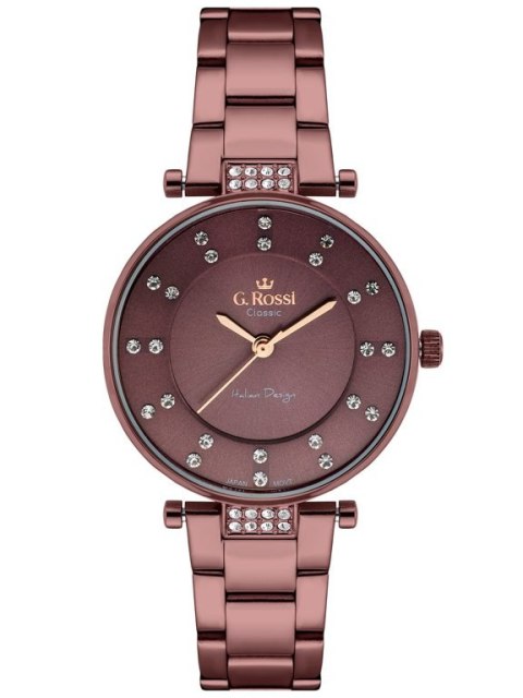 ZEGAREK G. ROSSI - C5131B-2B3 (zg780d) violet + BOX G. Rossi