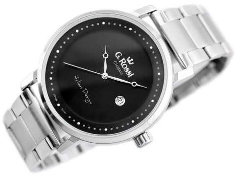 ZEGAREK G. ROSSI - C6182B-1C1 (zg256a) s./black + BOX G. Rossi