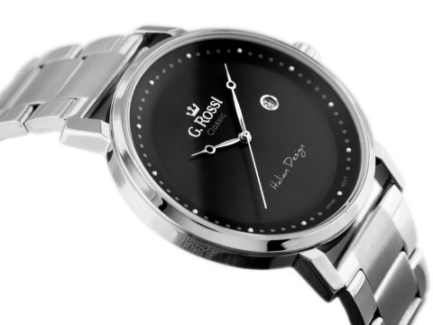 ZEGAREK G. ROSSI - C6182B-1C1 (zg256a) s./black + BOX G. Rossi
