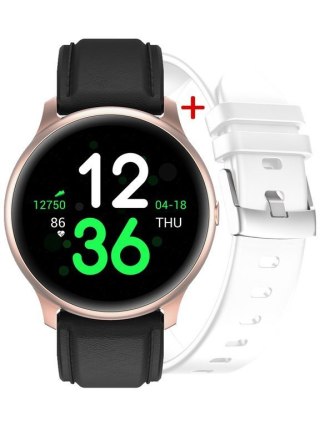 SMARTWATCH DAMSKI G. Rossi G.RSF1-4C2-1 rosegold/black + dodatkowy PASEK (sg003b) G. Rossi