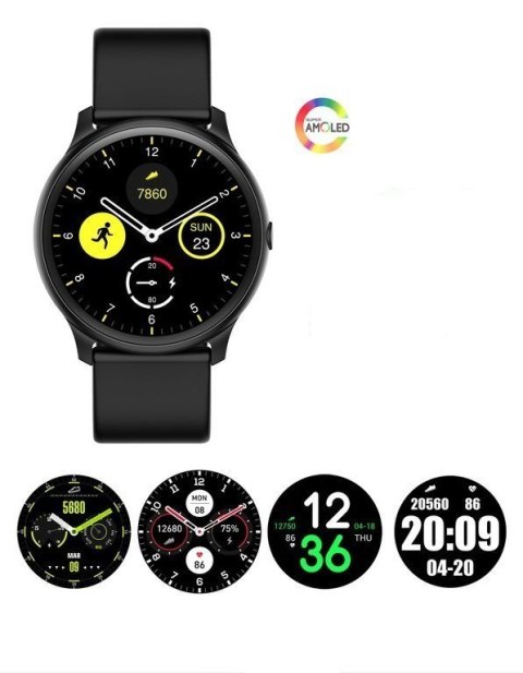 SMARTWATCH MĘSKI G. Rossi G.RSWSF1-1A1-1 black + dodatkowy PASEK (sg003e) G. Rossi