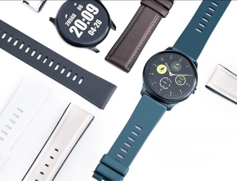 SMARTWATCH MĘSKI G. Rossi G.RSWSF1-3C1-1 silver/black + dodatkowy PASEK (sg003a) G. Rossi