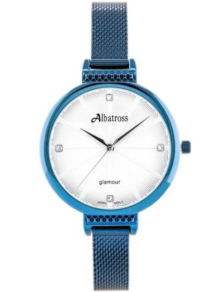 ZEGAREK DAMSKI ALBATROSS ABBC22 (za544e) blue / silver Albatross