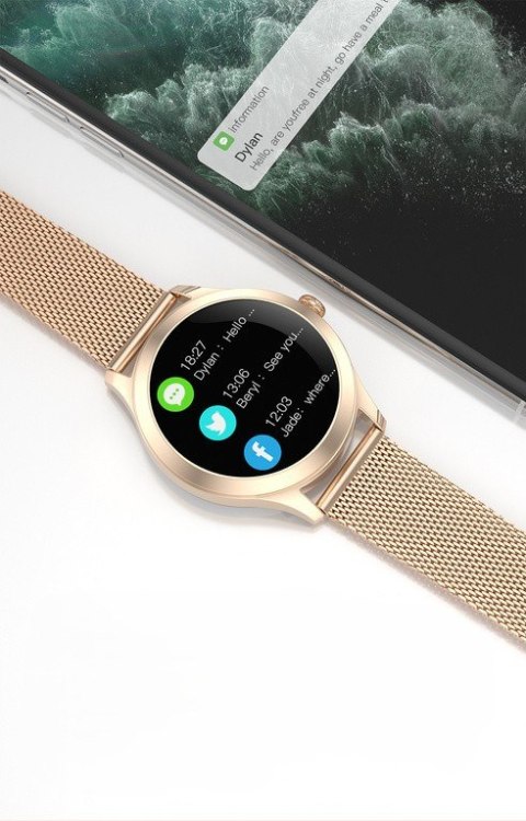 SMARTWATCH DAMSKI G. Rossi SW014-2 rosegold (sg009b) G. Rossi